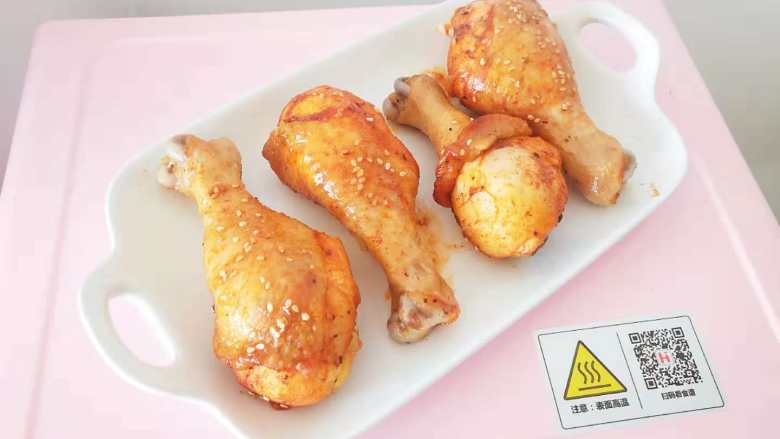 烤鸡腿,成品。