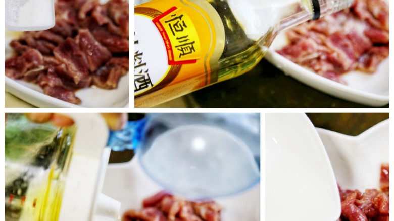 美食丨洋葱炒孜然牛肉 超级香的家常小炒,切好的牛肉加少许盐,油,生抽,料酒,水淀粉,拌匀后静置15分钟待用。腌牛肉片时要多抓一会,这样能够得到鲜嫩滑爽的口感。