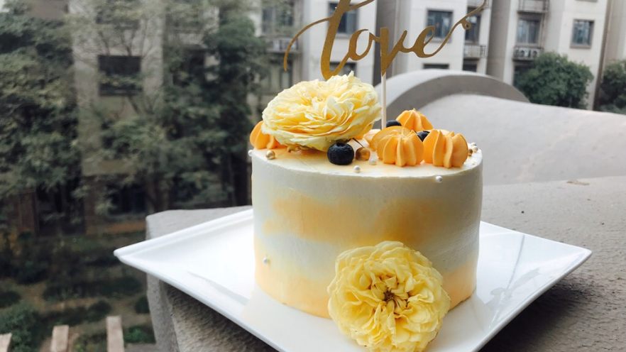 蜂蜜柚香戚风蛋糕