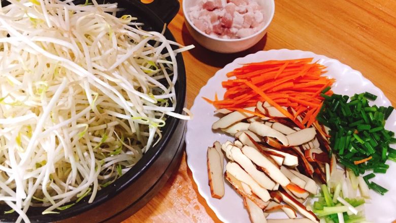 福州特色小吃+炸春卷,食材全部处理好