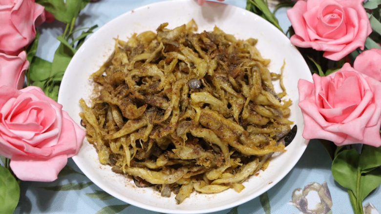 椒盐蘑菇,做好啦