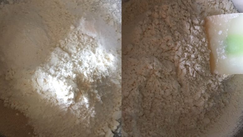 红糖发糕,称好所有材料,粉类全部混合
