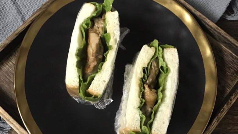 照烧鸡腿三明治