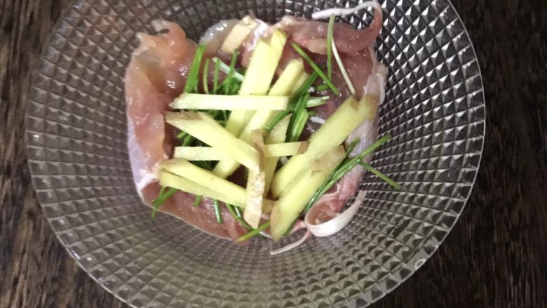 照烧鸡腿三明治,加入葱姜