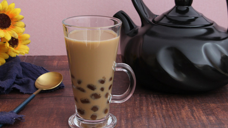 珍珠奶茶,成品