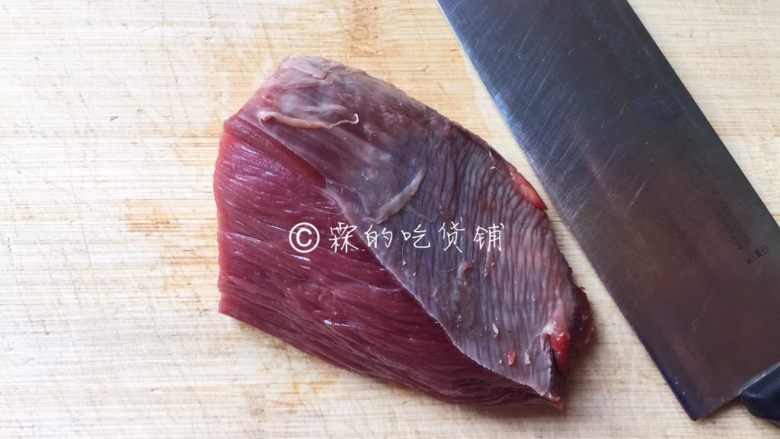 牙签牛肉,牛肉去筋膜