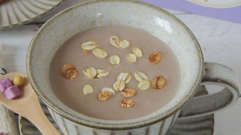 藜麦紫薯豆浆,成品