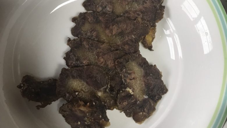 冬天耳光饭,牛肉切好