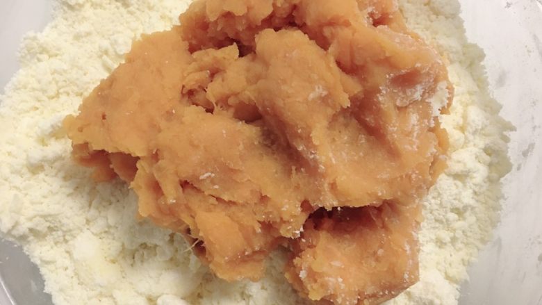 宝宝零食系列~红薯条饼干,后加入红薯泥