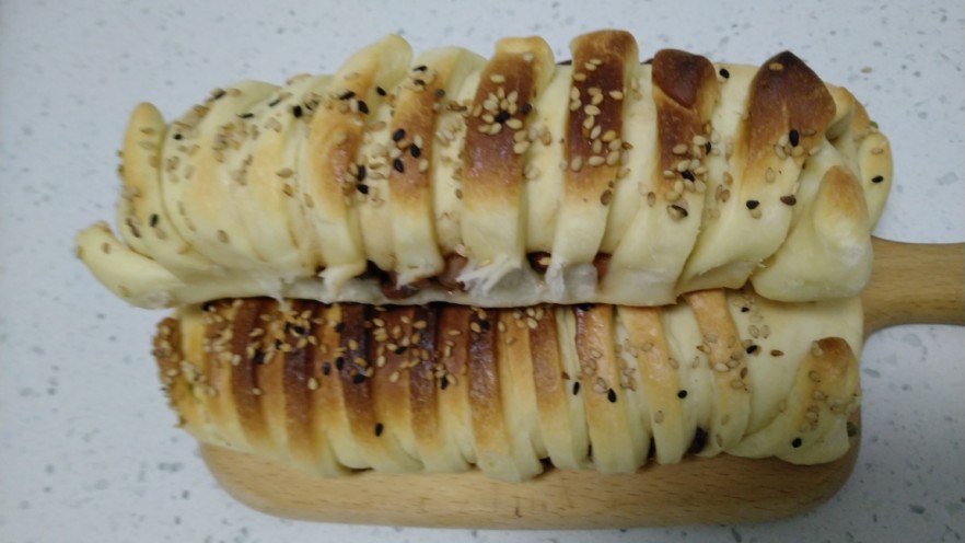 百香果奶味🐛豆沙面包