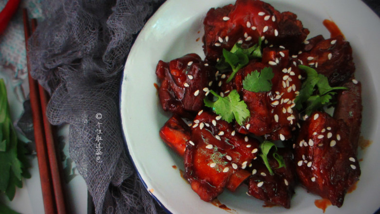 免炸版糖醋排骨,有了这盘排骨,米饭还能多吃点