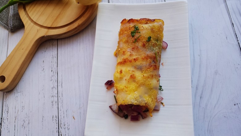 街边美食烤冷面,简单美味!
