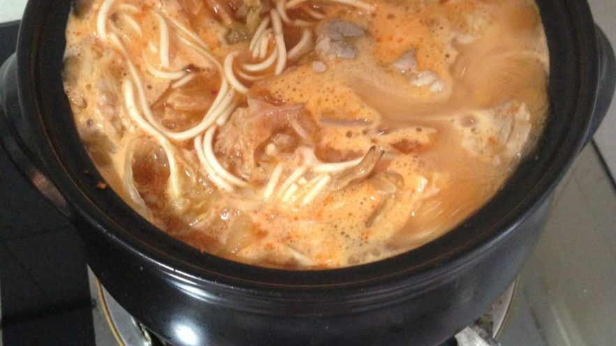 辣白菜火锅面