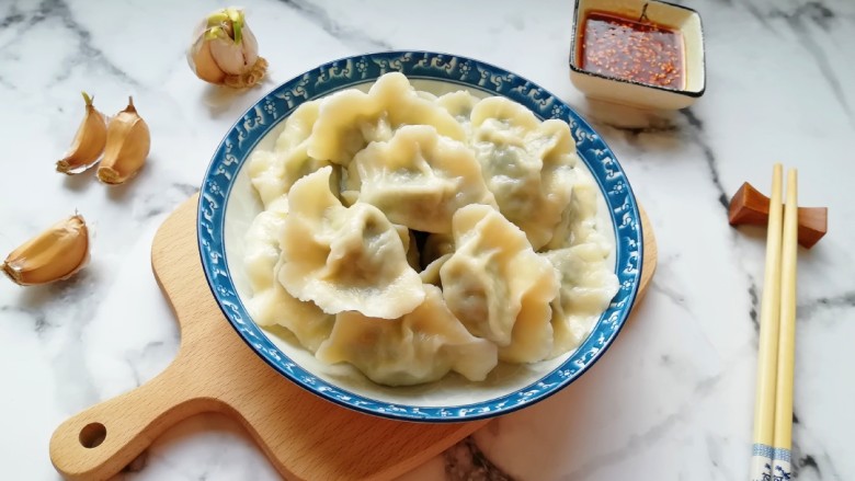 荠菜大肉馅饺子,上饺子喽!