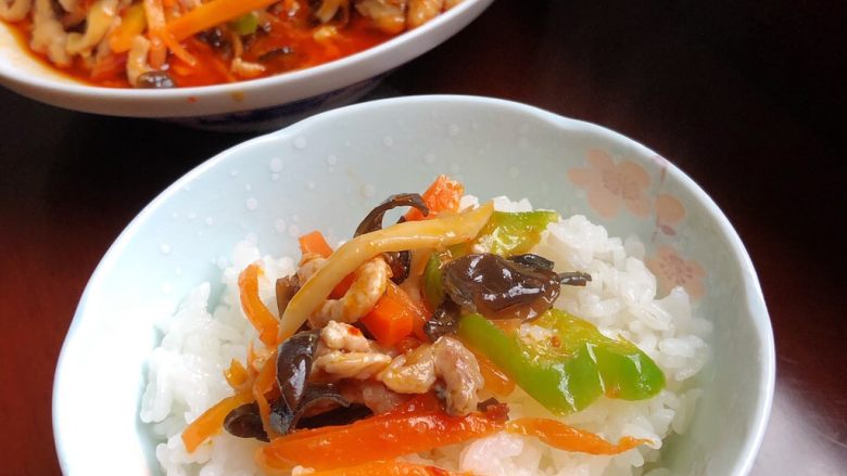 超过瘾的鱼香肉丝,米饭杀手啊,我干掉两碗米饭
