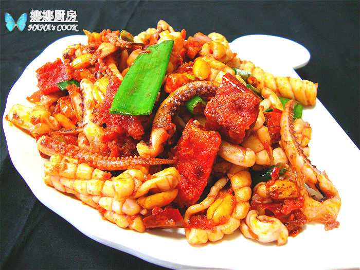 香辣酥炒鱿鱼