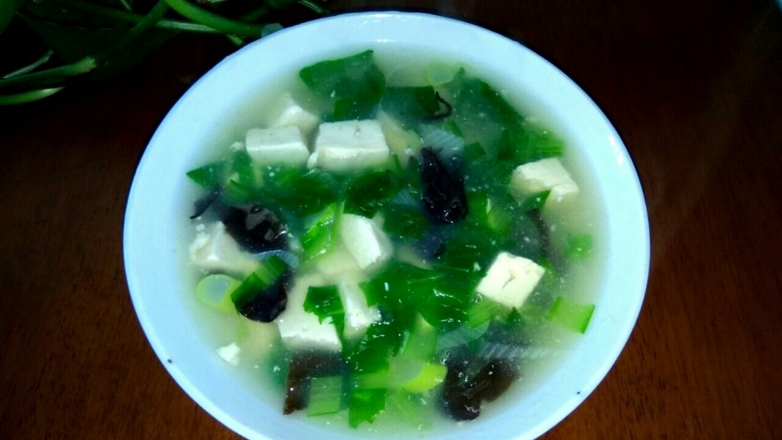 小白菜豆腐汤