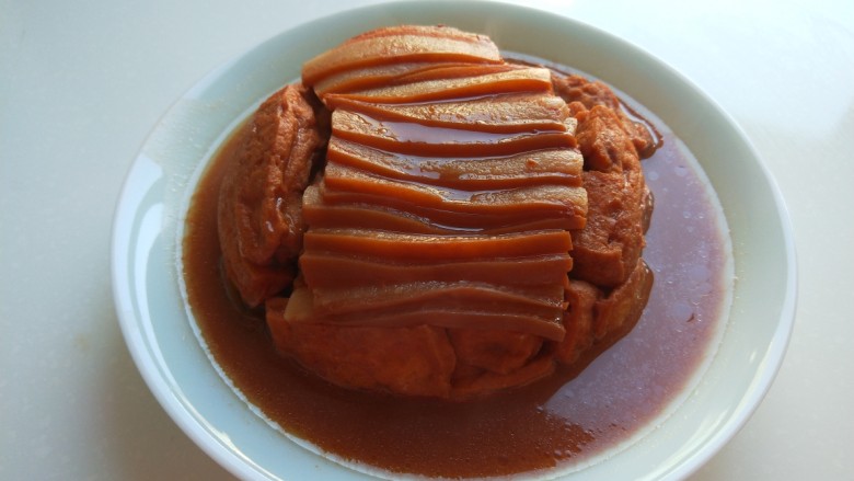 新文美食 炸豆腐 豆腐乳扣肉,成品图