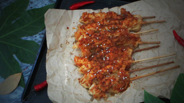 甜辣鸡肉串,鲜美多汁,又嫩又香
