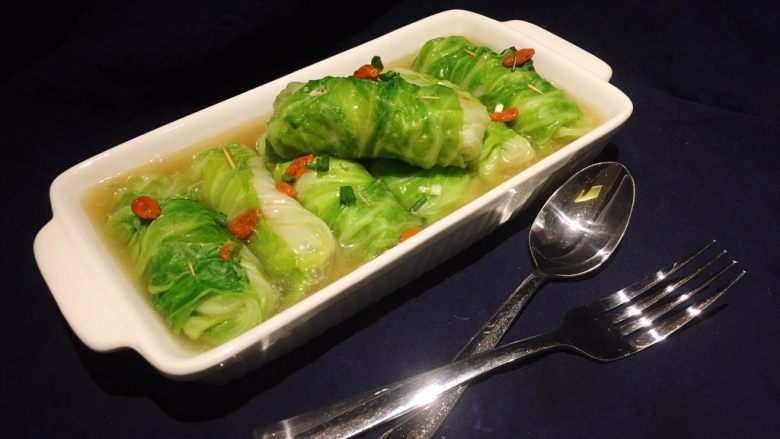 高丽菜卷,这里还有一道菜!开饭啦!