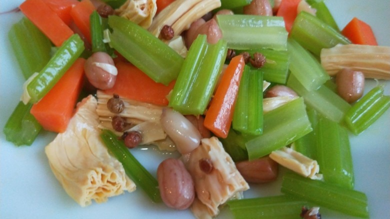 新文美食 素什锦,用来下酒很棒的一道凉菜。