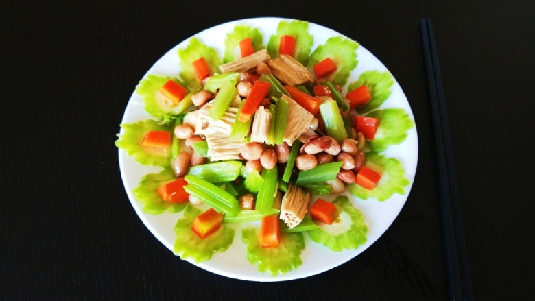 新文美食 素什锦,成品图