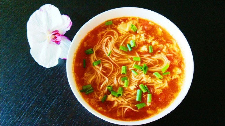 新文美食 番茄鸡蛋面,成品图