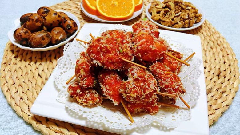酥炸牙签鸡腿肉,这道美味佳肴是宴客必备的拿手好菜