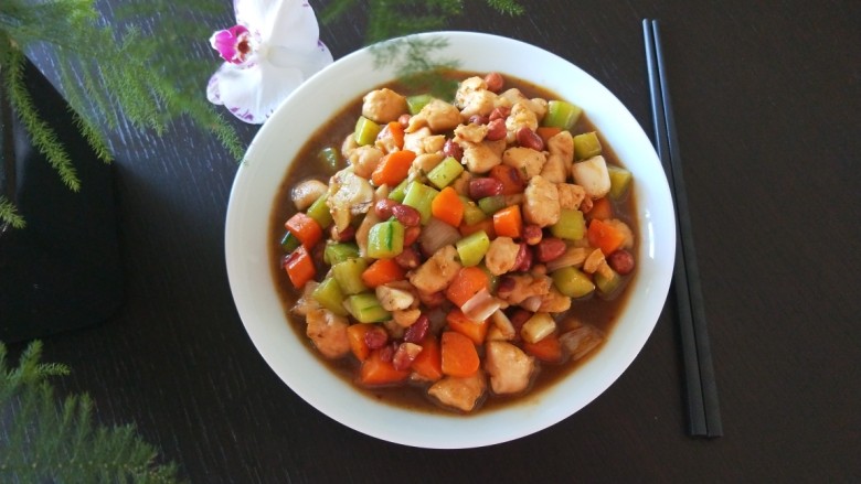 新文美食 懒人简便宫爆鸡丁,成品图