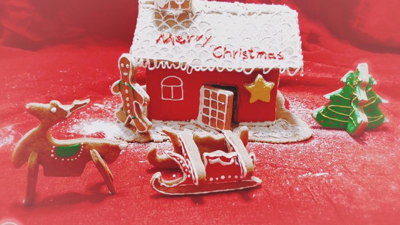 圣诞小屋,很有圣诞的气氛