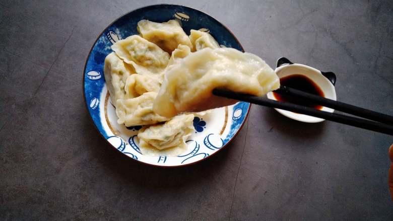 韭菜虾仁水饺