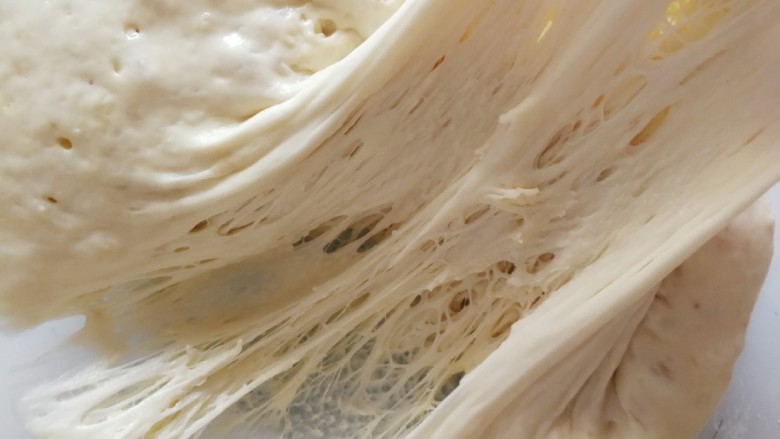 坚果吐司面包～波兰种,发酵好这样的。