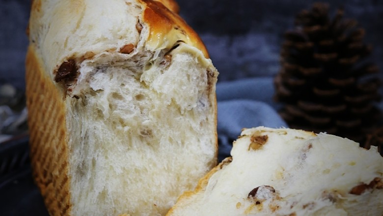 坚果吐司面包～波兰种,成品图