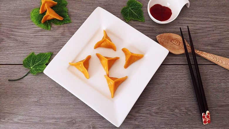 胡萝卜煎饺,成品图!
