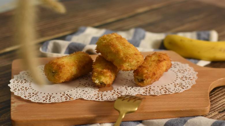 超简单零失败香蕉派，偶尔给宝宝吃点安全的油炸食品哈