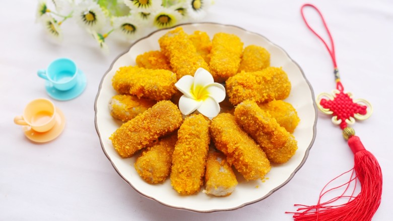 喜庆又好吃的黄金芋头酥,美味又喜庆～