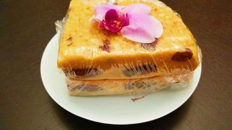 新文美食 北京特色小吃蒸年糕,包好放冰箱保鲜一晚上,