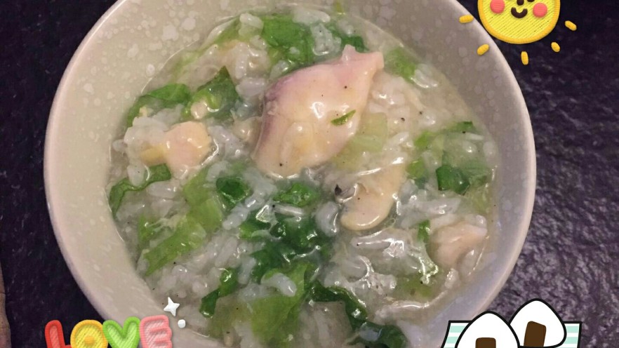 生菜鱼片粥