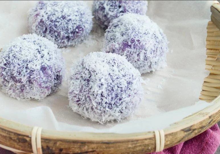 紫地瓜流心糯米糍