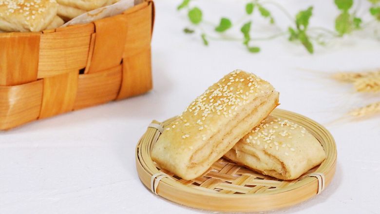 椒盐五香千层饼,成品图。