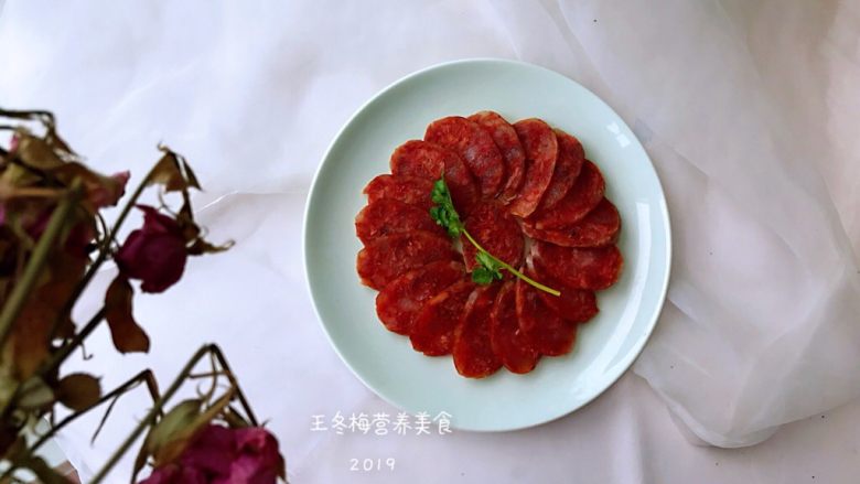 麻辣香肠,成品。