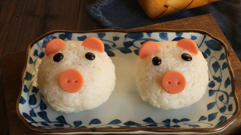 小猪饭团,萌萌哒饭团,小朋友很喜欢哦