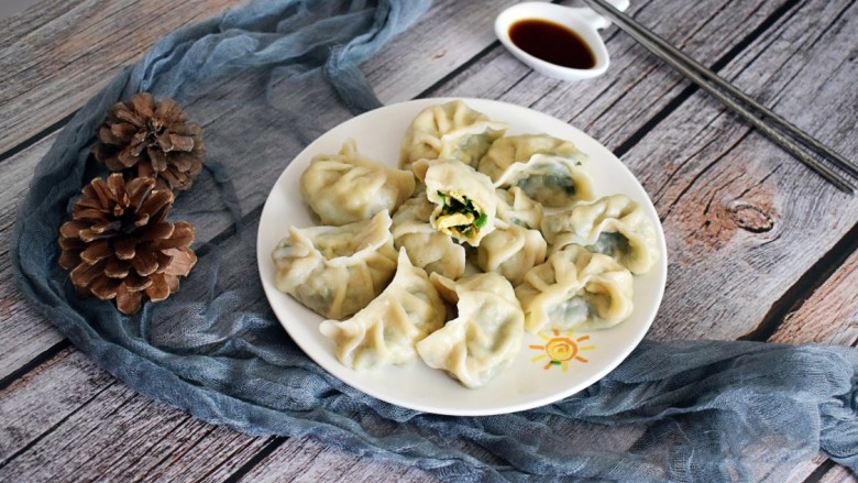 海米韭菜鸡蛋水饺,再来一张！