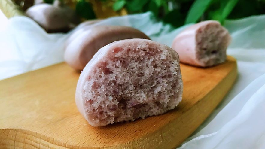 紫薯馒头，柔软超弹