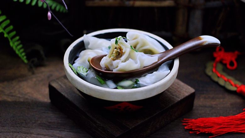 海米香菜大馅馄饨