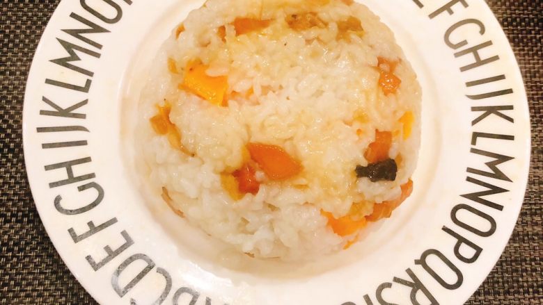 虾米时蔬红薯烩饭,完成啦!