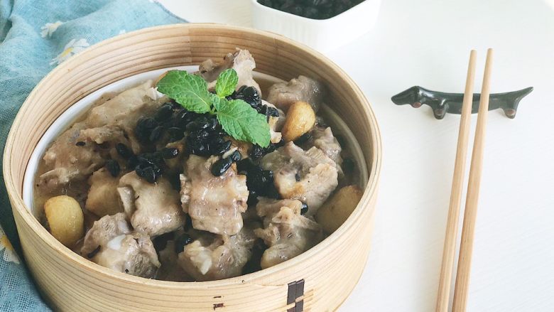 茶食之豆豉蒸排骨,家庭版的豆豉蒸排骨