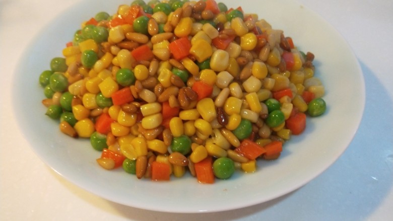 松仁玉米 新文美食,成品图