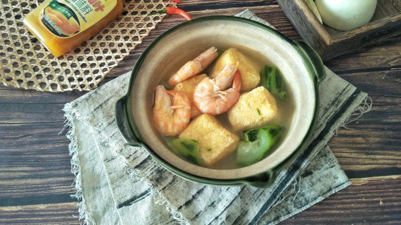 油豆腐虾汤