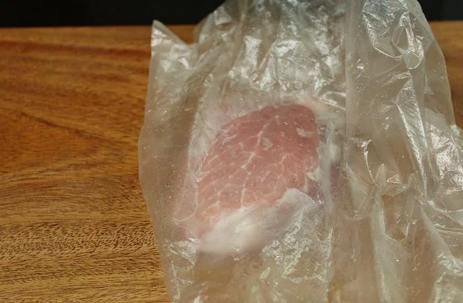 香檬糖醋里肌,里肌肉拍松组织